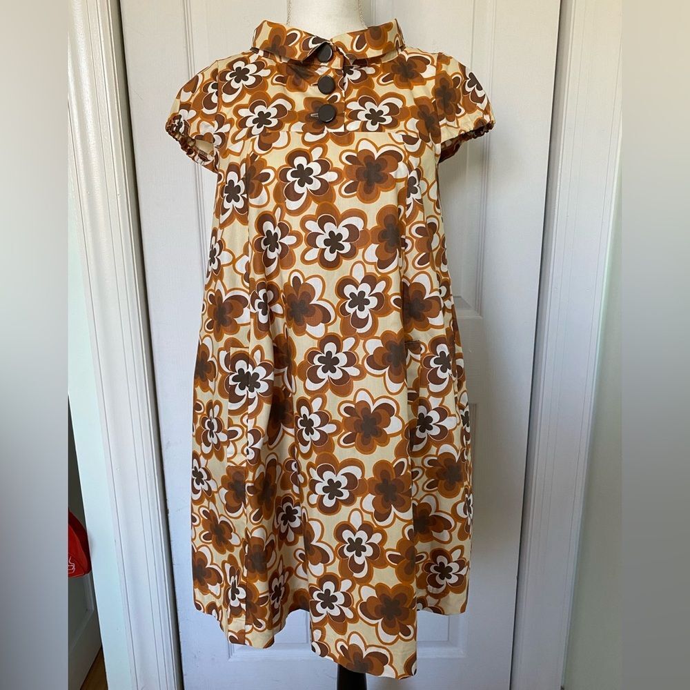 Vintage H&M Baby Doll Dress Flower Power Groovy